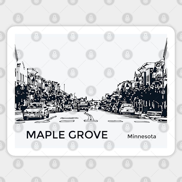 Maple Grove Minnesota Sticker by Lakeric